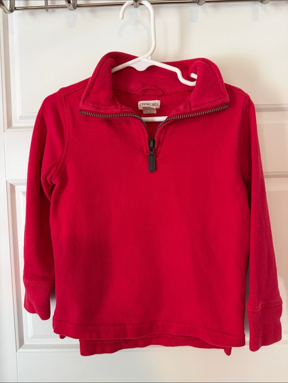 Crewcuts Red Half-Zip Fleece Pullover